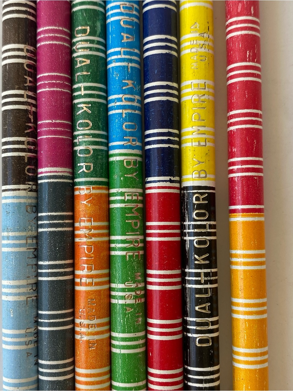 Lot Of 7 1960s Empire Dual-Kolor- Assorted Colors